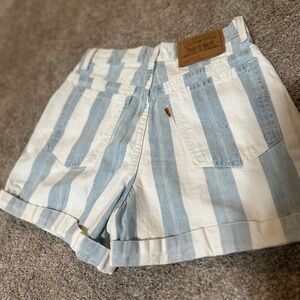 RARE 80’s VINTAGE Orange Tab High Rise LEVI’S Game Day Denim Shorts